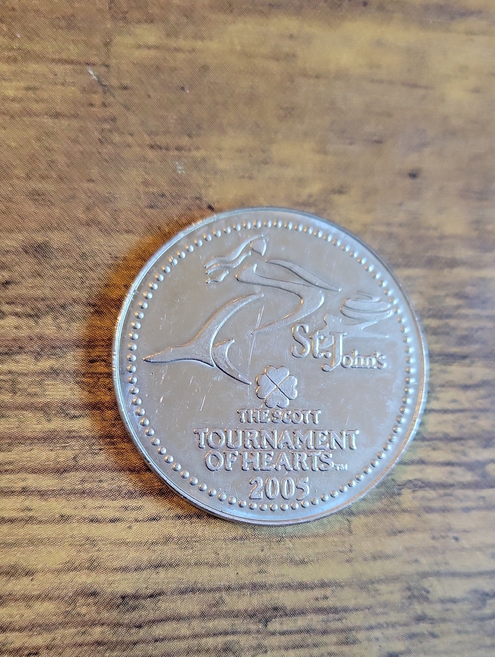 St. John Silver-Tone Tournament of Hearts Commemorative Coin